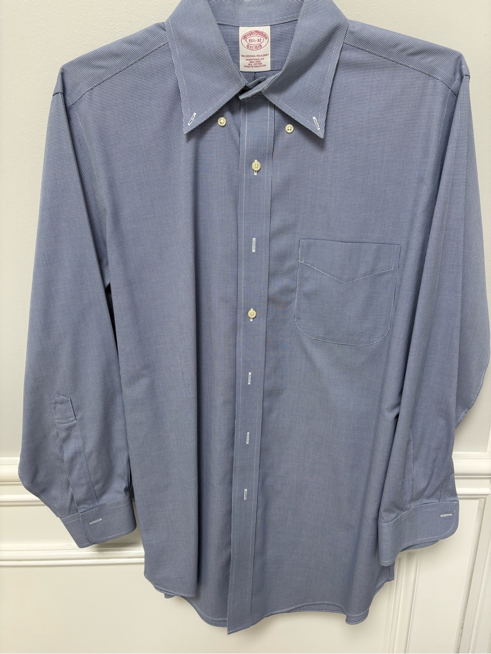 Brooks Brothers Light Blue Long-Sleeve Dress Shirt